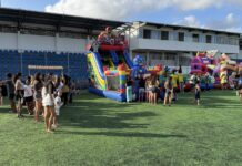 Festival da Fundação Campeões do Amanhã reúne alunos para tarde recreativa na Arena da Graça