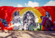 Hotel Globo ganha painel com homenagem a Elba Ramalho, Lucy Alves e Mayana Neiva