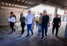 Leo Bezerra celebra retomada de obras de escola em Gramame e acompanha conclusão de obra na ladeira do Timbó, com serviço da Seinfra